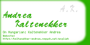 andrea kaltenekker business card